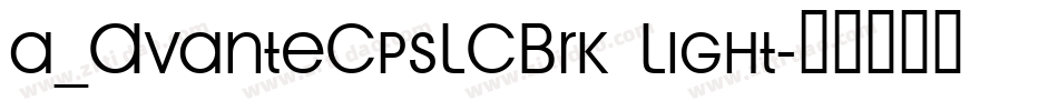 a_AvanteCpsLCBrk Light字体转换